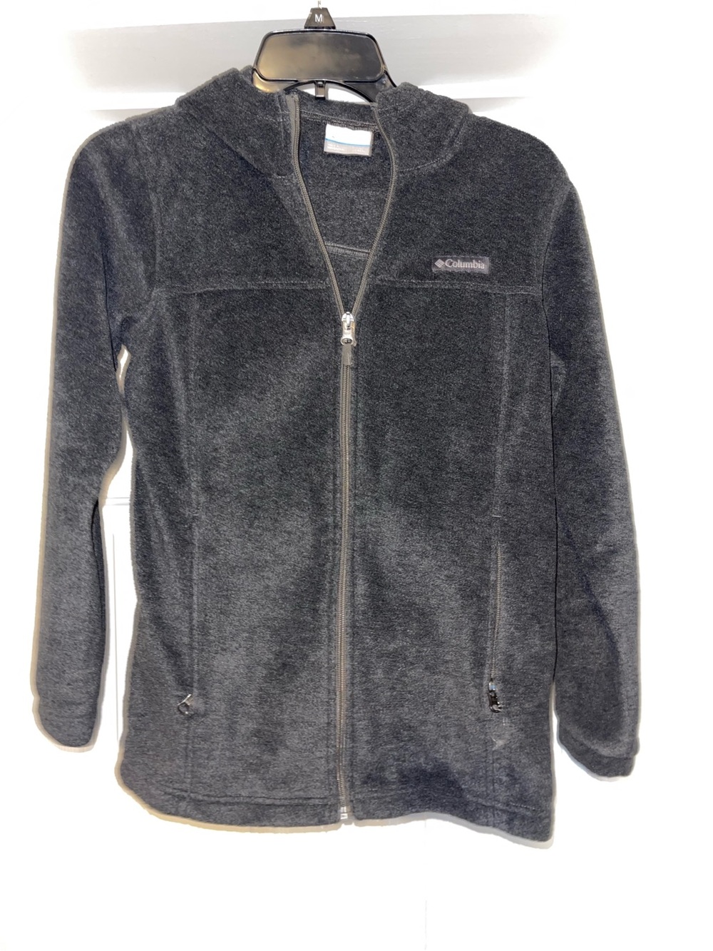 Columbia Kids Black Full-Zip Hooded Fleece Jacket
